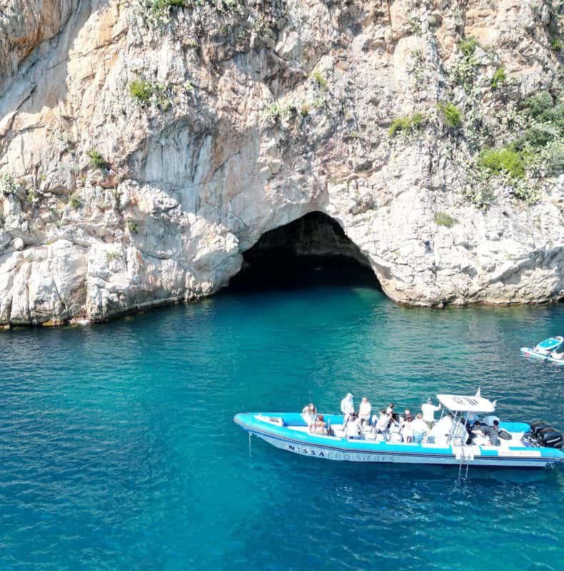 Nice: Secret Riviera Boat Tour to Mala cave with Snorkeling